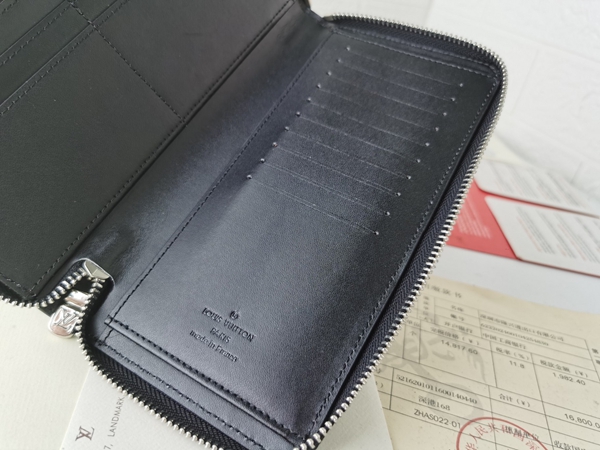 LVコピーウォレット素材ディテール